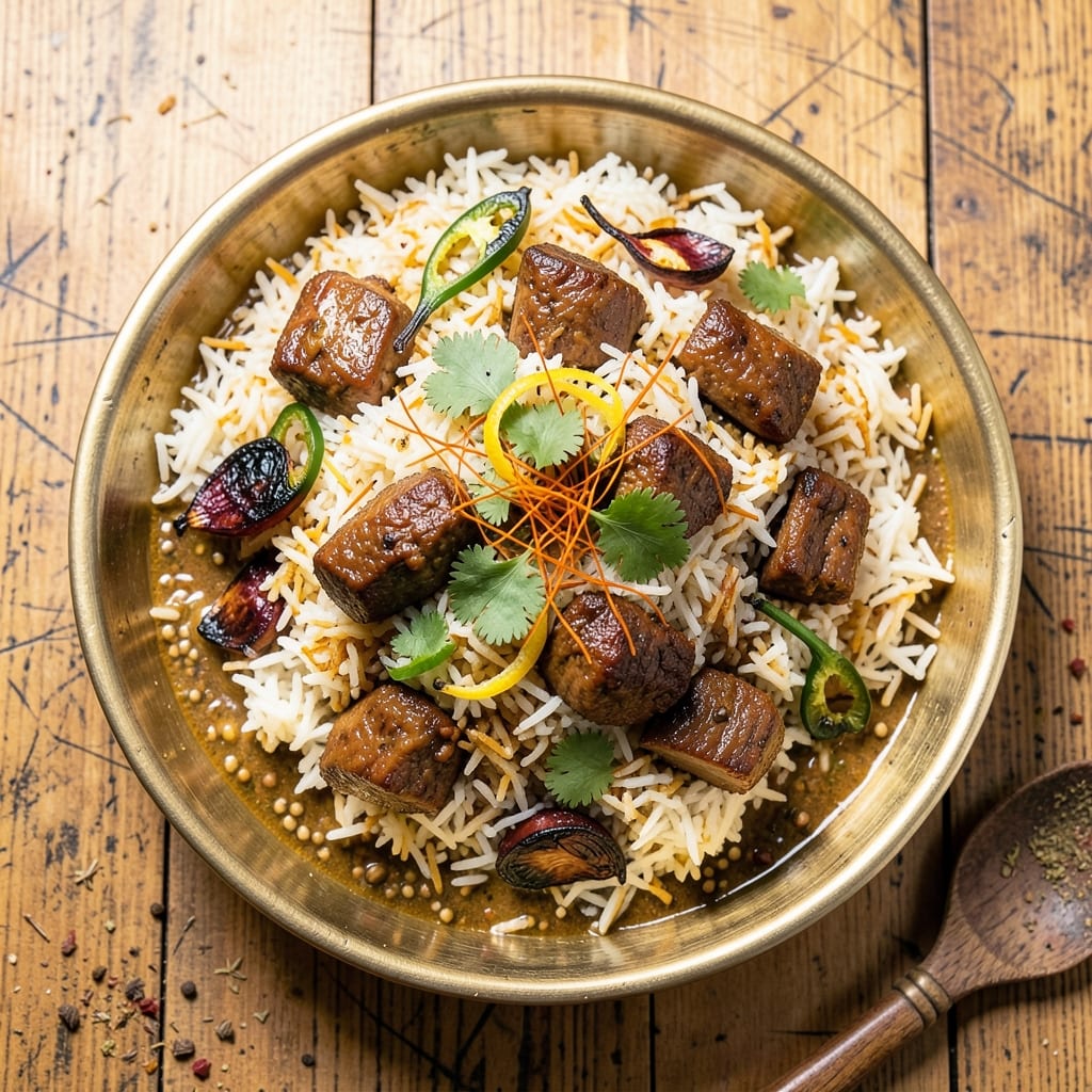 Bangladeshi Beef Biryani Recipe: Fragrant Saffron Rice with Spiced Meat Layers