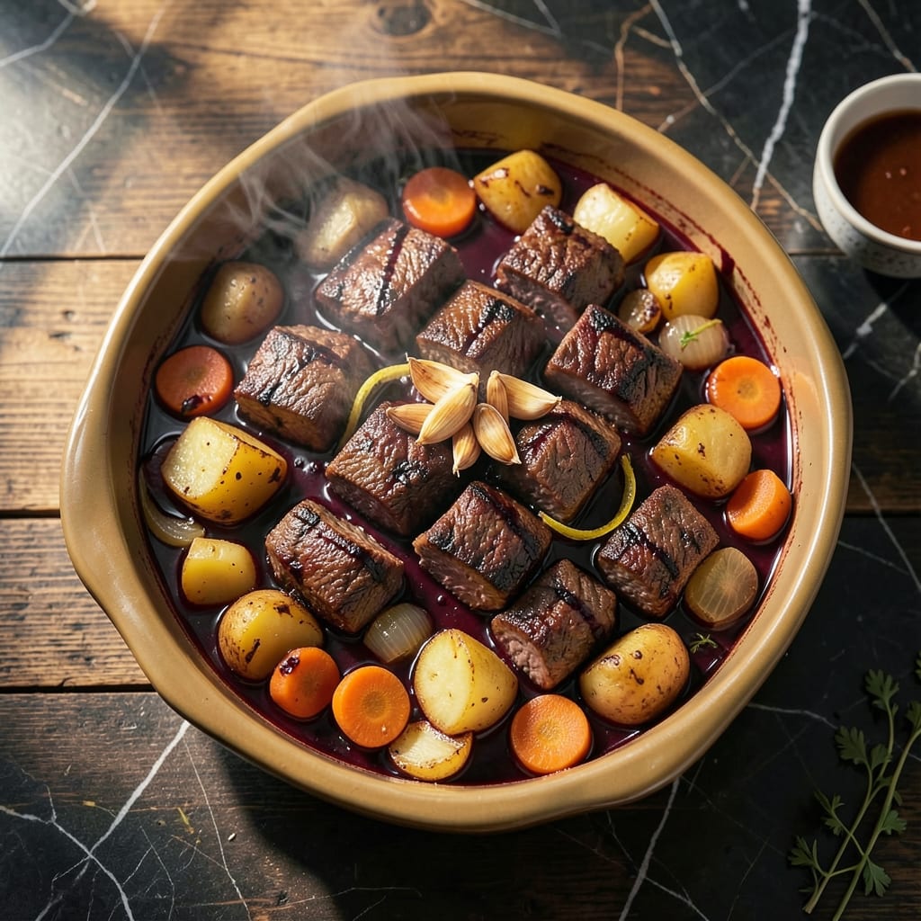 Beef and Red Wine Casserole Recipe: Deep Wine-Braised Richness With Tender Beef