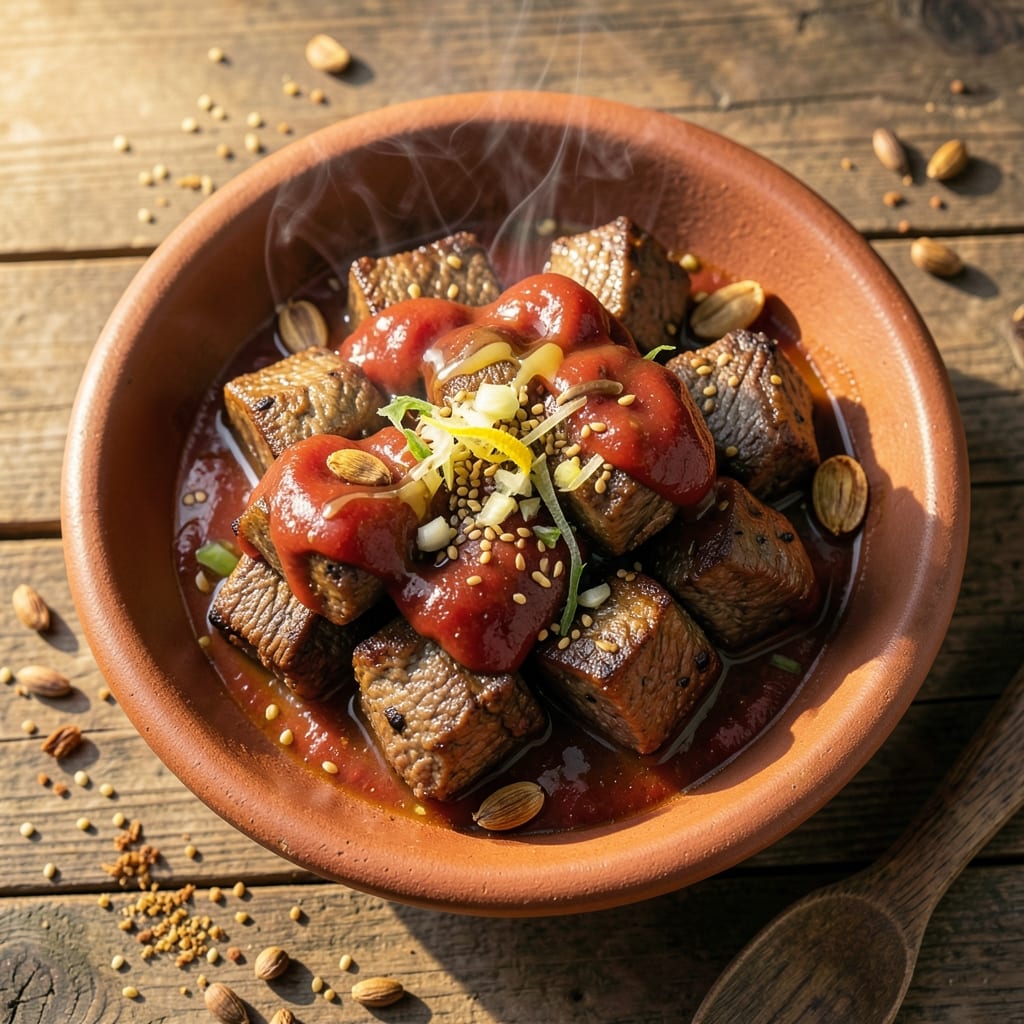 Beef Bhuna Gosht Recipe: Deep-Fried Spice Crust for Maximum Flavor