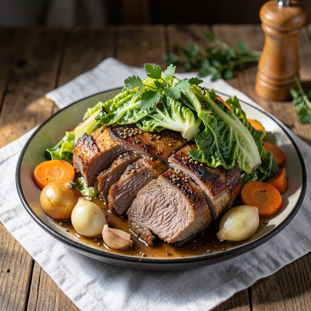 Baked Corned Beef Brisket and Cabbage Recipe: Slow-Braised Spice Infusion With Crispy Edges
