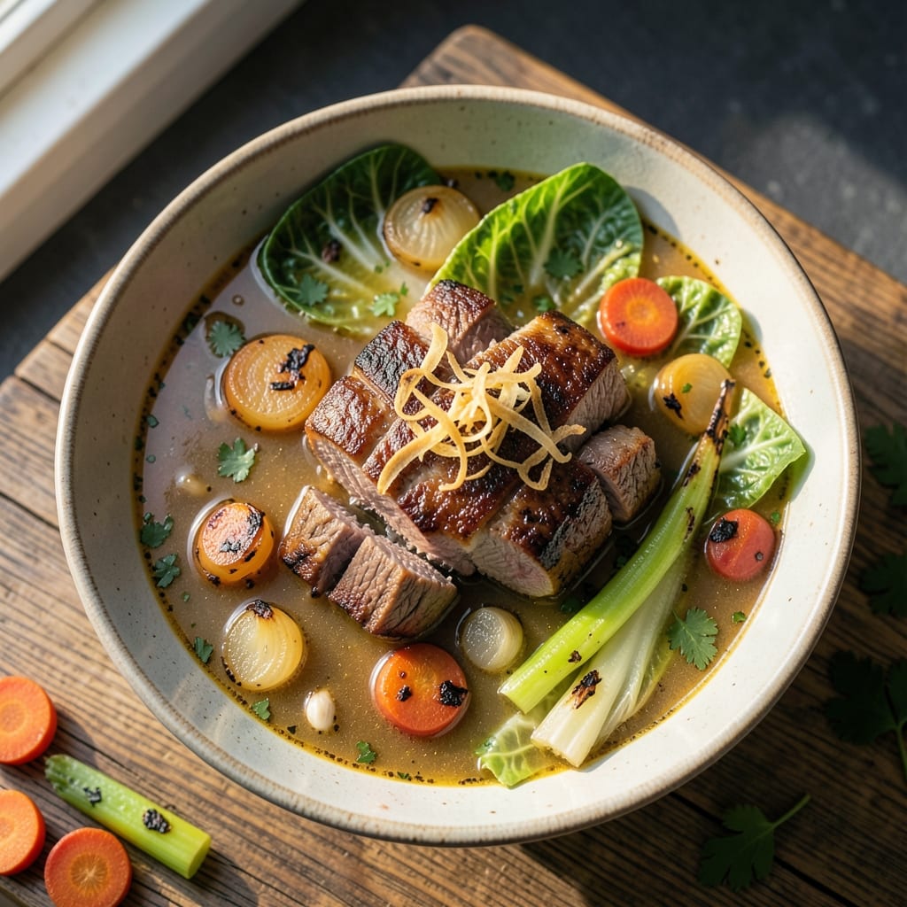 Award Winning Vegetable Beef Soup Recipe with Cabbage: Cabbage-Infused Depth and Hearty Umami