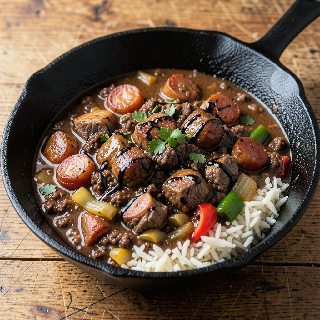 Beef and Sausage Gumbo Recipe: Smoky Roux Foundation for Deep Flavor