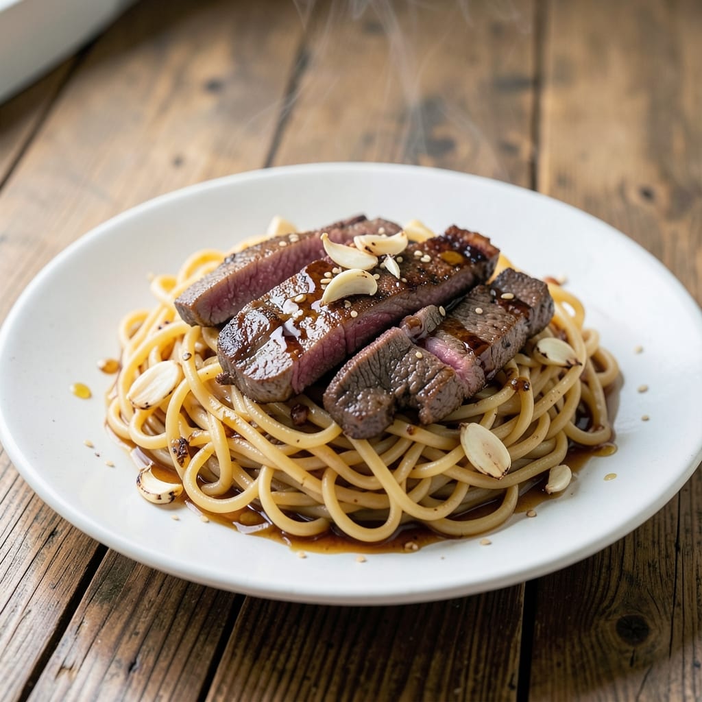 Beef and Frozen Egg Noodles Recipe: One-Pan Protein-Packed Brunch
