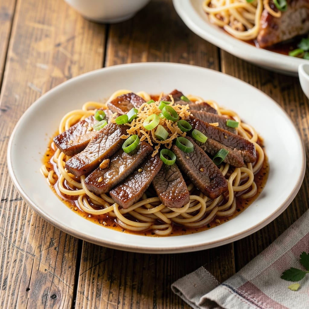 Authentic Moo Shu Beef Recipe: Wok-Heated Crispy Beef and Silky Noodles