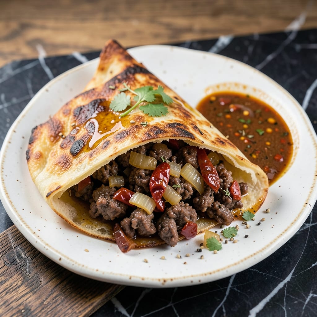 Bajan Beef Roti Recipe: Flaky Layers and Spiced Meat Filling Magic